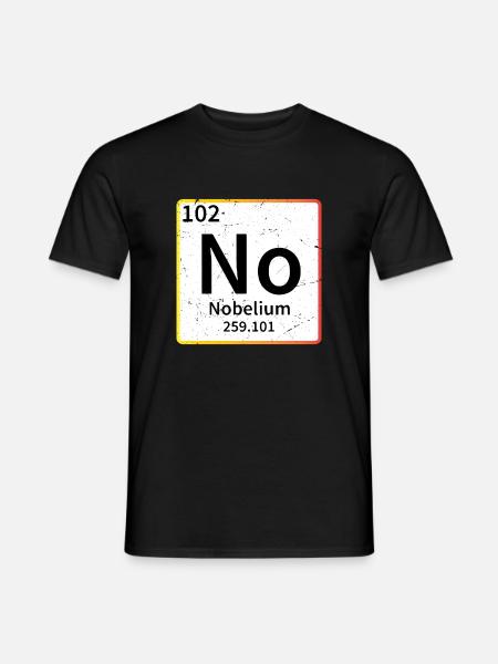 no chemistry periodic table - Men's T-Shirt - black
