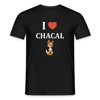 chacal - T-shirt homme - noir - Devant - AI Model Male 178 light (178cm)