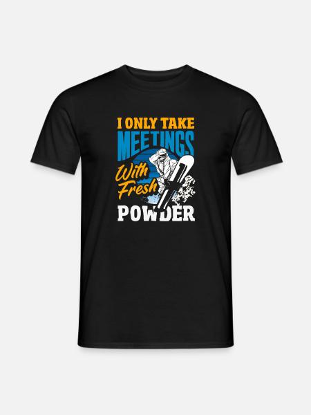 Snowboarden Snowboardtreffen Sessellift - Männer T-Shirt - Schwarz