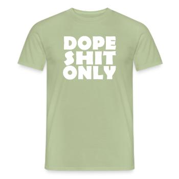 SHIT - Männer T-Shirt - Sage - Vorne - AI Model Male 178 light (178cm)