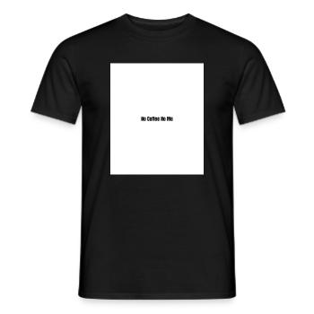 Pas de café, non, je - T-shirt homme - noir - Devant - AI Model Male 178 light (178cm)