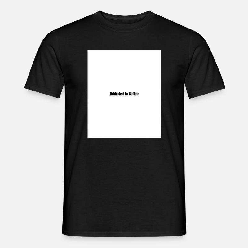 Coffee-addicted minimalist statement - Men’s T-shirt - black
