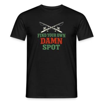 Geheimes Angelplatz – Frag Nicht Nach - Männer T-Shirt - Schwarz - Vorne - AI Model Male 178 light (178cm)