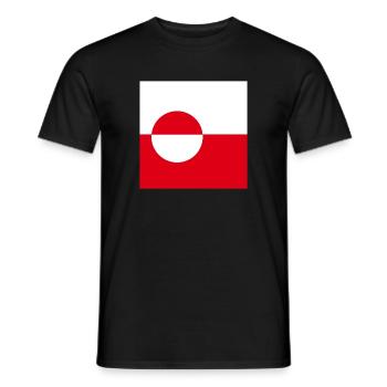 Greenland - Men's T-Shirt - black - Front - AI Model Male 178 light (178cm)