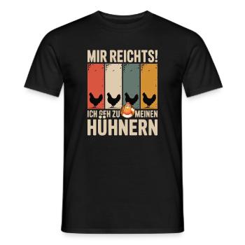 J’en ai assez - je vais à mes poules - T-shirt homme - noir - Devant - AI Model Male 178 light (178cm)