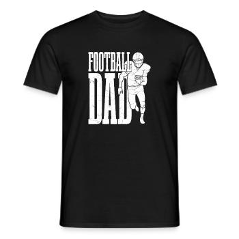 Football Dad Season Player Fan - Men's T-Shirt - black - Front - AI Model Male 178 light (178cm)
