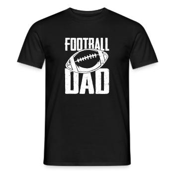 Football Dad Player Fan Season - Men's T-Shirt - black - Front - AI Model Male 178 light (178cm)