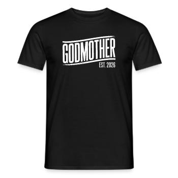 Patentante Est. 2026 - Männer T-Shirt - Schwarz - Vorne - AI Model Male 178 light (178cm)