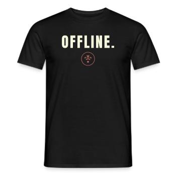 HORS-LIGNE. Design Minimaliste Digital Detox Success Design - T-shirt homme - noir - Devant - AI Model Male 178 light (178cm)
