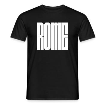 Police en caractères en gras en caractères italiens - T-shirt homme - noir - Devant - AI Model Male 178 light (178cm)