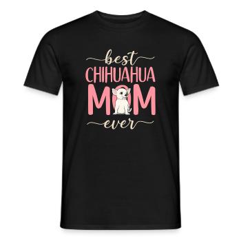 Chihuahua Chihuahueño Mom Best - Männer T-Shirt - Schwarz - Vorne - AI Model Male 178 light (178cm)