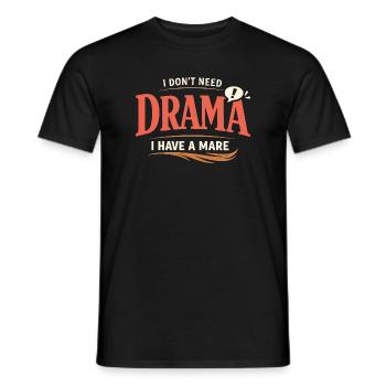 Pferdestimmung Humor Erfahrener Pferdebesitzer - Männer T-Shirt - Schwarz - Vorne - AI Model Male 178 light (178cm)