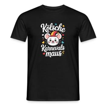 Cologne Carnival Mouse Cologne Carnival Cologne Mouse - Men's T-Shirt - black - Front - AI Model Male 178 light (178cm)