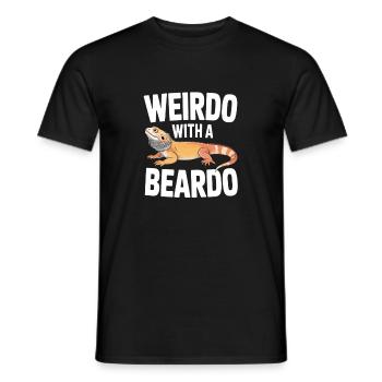 Beardo Weirdo Dragon Tee - Männer T-Shirt - Schwarz - Vorne - AI Model Male 178 light (178cm)