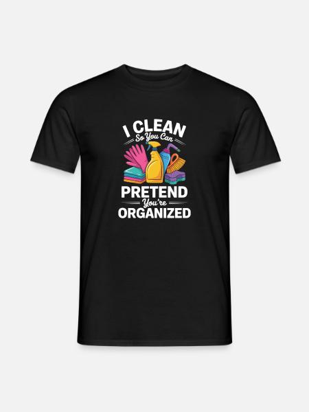 Cleaning Lady Household Professional Humor - Men's T-Shirt - black