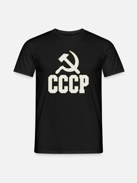 CCCP-design i 80'er-stil, retro taske - Mænd T-shirt - sort