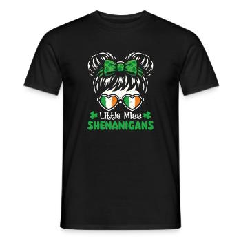 Petite Miss Pitreries St Patrick’s St. Paddys - T-shirt homme - noir - Devant - AI Model Male 178 light (178cm)
