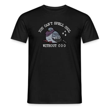 Taube Can’t Spell Cool - Männer T-Shirt - Schwarz - Vorne - AI Model Male 178 light (178cm)