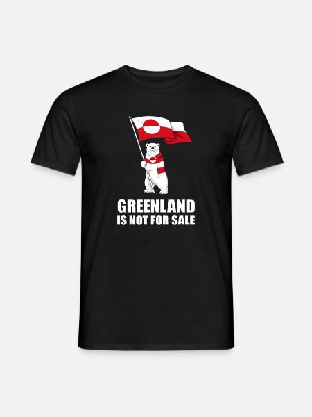 Grönland Nein zum Bärenverkauf - Männer T-Shirt - Schwarz