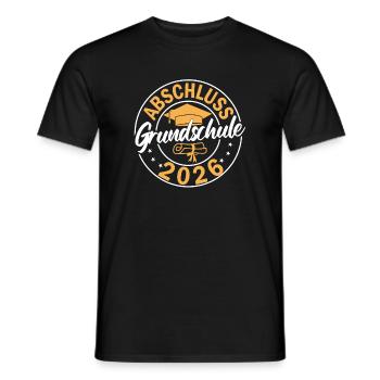 Primary school graduation 2026 - Men's T-Shirt - black - Front - AI Model Male 178 light (178cm)