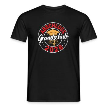 Abschluss Grundschule 2026 Grundschule Abschied  - Männer T-Shirt - Schwarz - Vorne - AI Model Male 178 light (178cm)