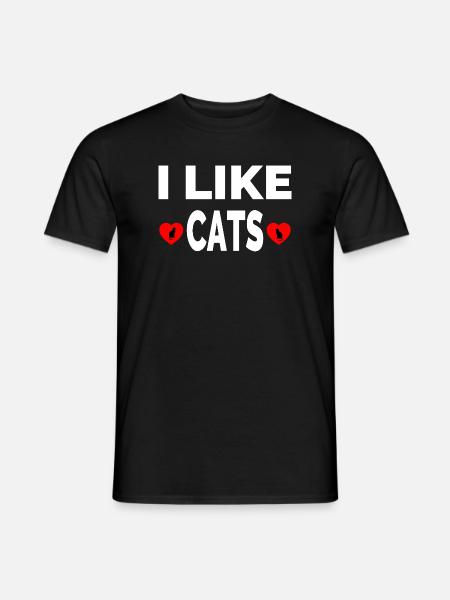 félin - T-shirt homme - noir