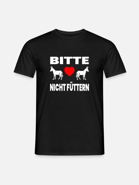 âne - T-shirt homme - noir