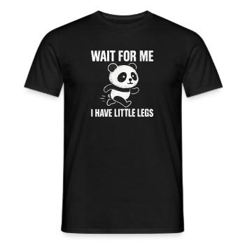 Panda Spruch Humor Meme Lustig Witzig Geschenkidee - Männer T-Shirt - Schwarz - Vorne - AI Model Male 178 light (178cm)