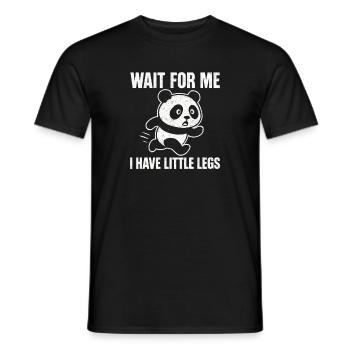 Panda Spruch Humor Meme Lustig Witzig Geschenkidee - Männer T-Shirt - Schwarz - Vorne - AI Model Male 178 light (178cm)