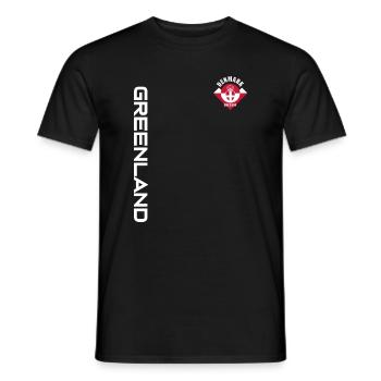 GRÖNLAND DÄNEMARK | SEIT 1814 - Männer T-Shirt - Schwarz - Vorne - AI Model Male 178 light (178cm)