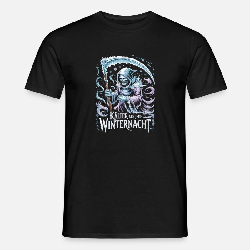  Kälter Als Jede Winternacht Sensenmann Eisiger - Männer T-Shirt - Schwarz