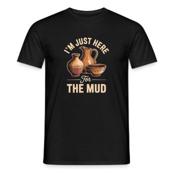 Pottery Kunst Ton Atelier Design - Männer T-Shirt - Schwarz - Vorne - AI Model Male 178 light (178cm)