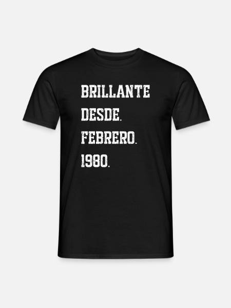 Birthdays, February 1980 - Men's T-Shirt - black