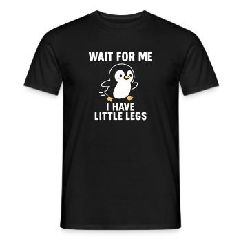 Pinguin Spruch Humor Meme Lustig Geschenkidee - Männer T-Shirt - Schwarz - Vorne - AI Model Male 178 light (178cm)