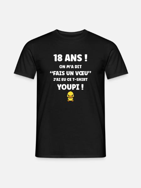 18 Year Old Wish Duckling T-Shirt - Men's T-Shirt - black