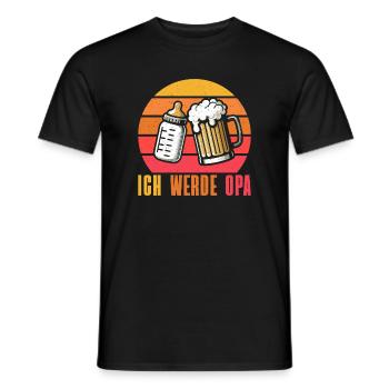 Ich Werde Opa Baby Großvater Pops Großeltern - Männer T-Shirt - Schwarz - Vorne - AI Model Male 178 light (178cm)