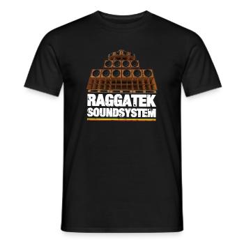 Raggatek - Männer T-Shirt - Schwarz - Vorne - AI Model Male 178 light (178cm)