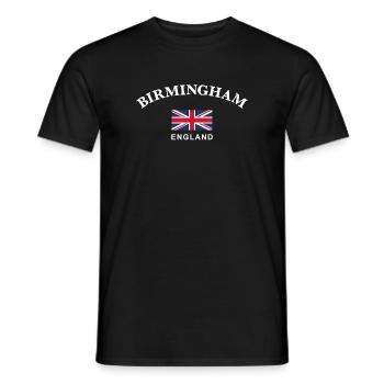 Birmingham, England - Männer T-Shirt - Schwarz - Vorne - AI Model Male 178 light (178cm)