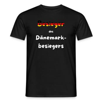 Handball EM 2026 - Besieger des Dänemarkbesiegers - Männer T-Shirt - Schwarz - Vorne - AI Model Male 178 light (178cm)