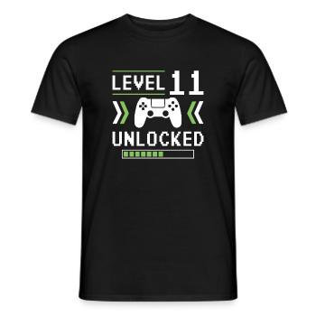 Niveau 11 - T-shirt homme - noir - Devant - AI Model Male 178 light (178cm)