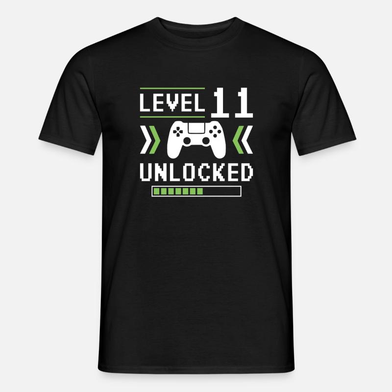 Level 11 - Männer T-Shirt - Schwarz