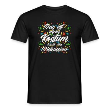 Carnival My Costume End of Discussion - Men's T-Shirt - black - Front - AI Model Male 178 light (178cm)