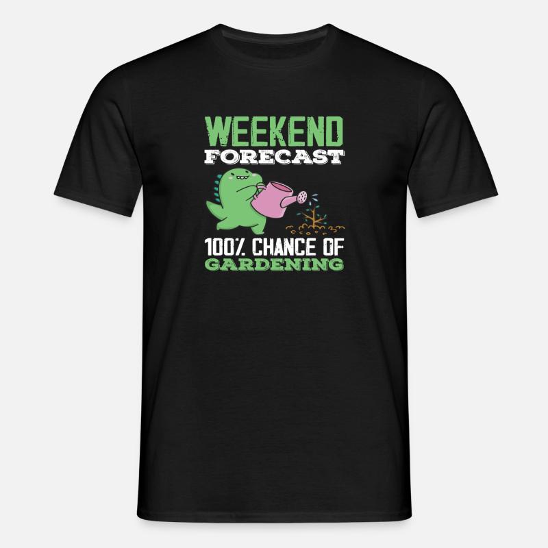 Weekendprognose havegartnere - T-shirt til herrer - sort