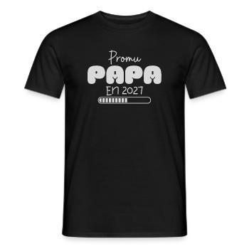 Promoted to Dad in 2027 Announcement Pregnancy Dad Future Dad - Men's T-Shirt - black - Front - AI Model Male 178 light (178cm)