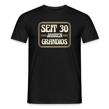 30 ans Anniversaire 30 - T-shirt homme - noir - Devant - AI Model Male 178 light (178cm)
