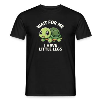 Idée de cadeau drôle sur le mème humoristique de la Tortue - T-shirt homme - noir - Devant - AI Model Male 178 light (178cm)