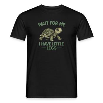 Idée de cadeau drôle sur le mème humoristique de la Tortue - T-shirt homme - noir - Devant - AI Model Male 178 light (178cm)