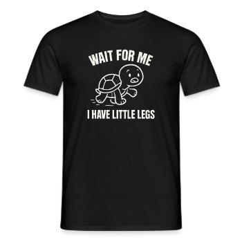 Turtle Saying Humor Meme Funny Gift Idea - Men's T-Shirt - black - Front - AI Model Male 178 light (178cm)