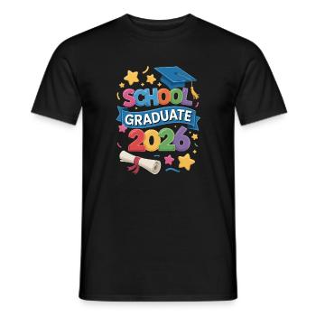 2026 Graduation Class Events - Men's T-Shirt - black - Front - AI Model Male 178 light (178cm)