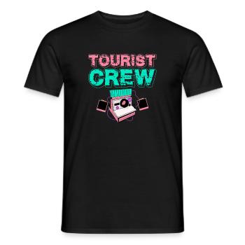 Équipe de tourisme caméra Équipement de voyage World Travelers - T-shirt homme - noir - Devant - AI Model Male 178 light (178cm)